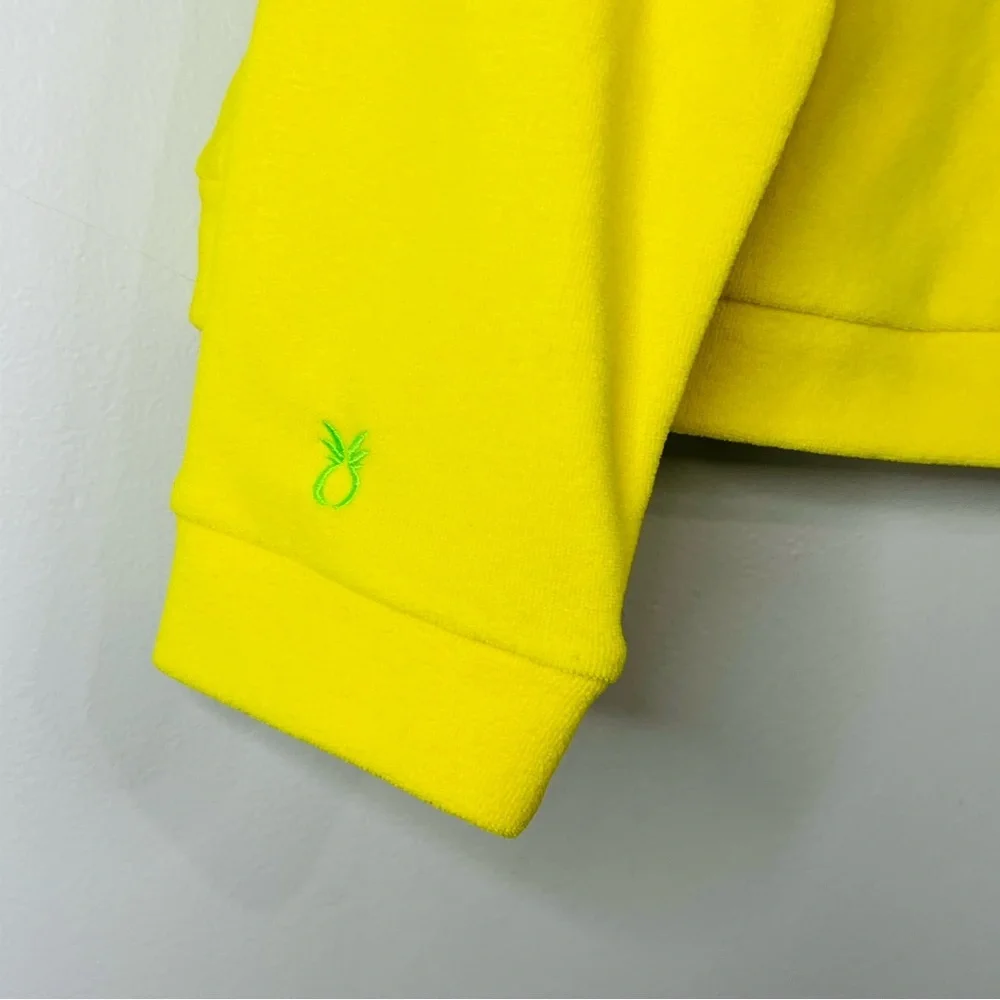 Tuckernuck Dudley Stephens Bright Yellow Cowl Neck Sweater size large and - Picture 4 of 8